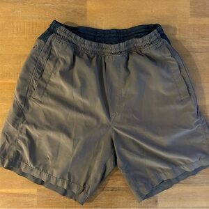Birddogs Grey and Navy Blue Athletic Shorts